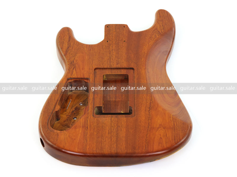 One-of-a-Kind Burl Wood Veneer Epoxy Resin ST Style Electric Guitar Body (SBE-029)