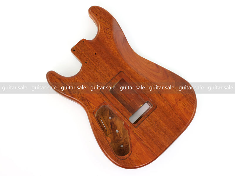 One-of-a-Kind Burl Wood Veneer Epoxy Resin ST Style Electric Guitar Body (SBE-029)