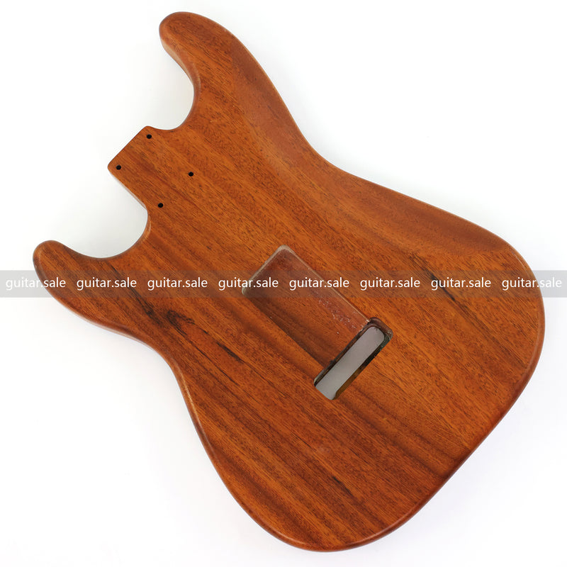 One-of-a-Kind Burl Wood Veneer Epoxy Resin ST Style Electric Guitar Body (SBE-030)