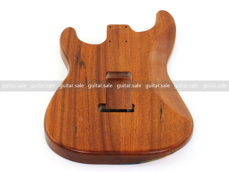 One-of-a-Kind Burl Wood Veneer Epoxy Resin ST Style Electric Guitar Body (SBE-030)