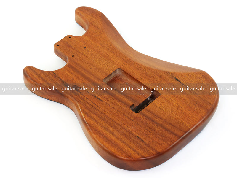 One-of-a-Kind Burl Wood Veneer Epoxy Resin ST Style Electric Guitar Body (SBE-030)