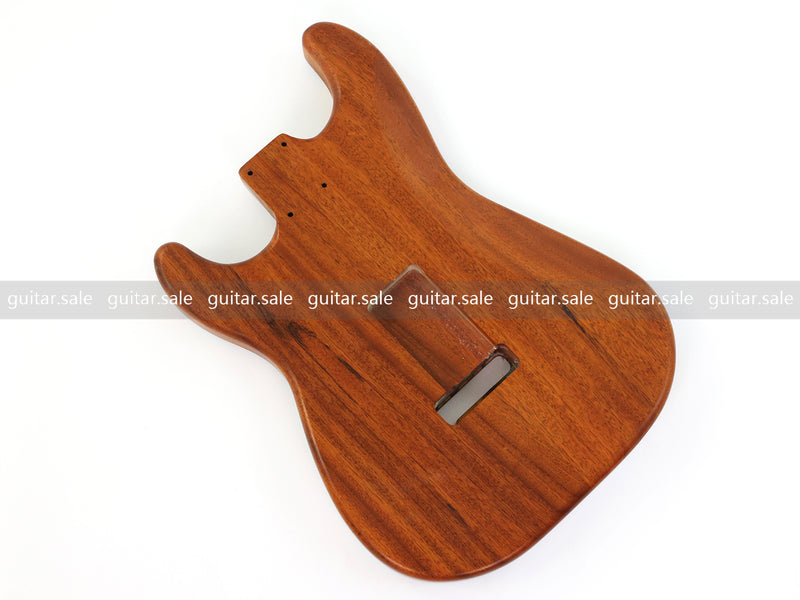 One-of-a-Kind Burl Wood Veneer Epoxy Resin ST Style Electric Guitar Body (SBE-030)