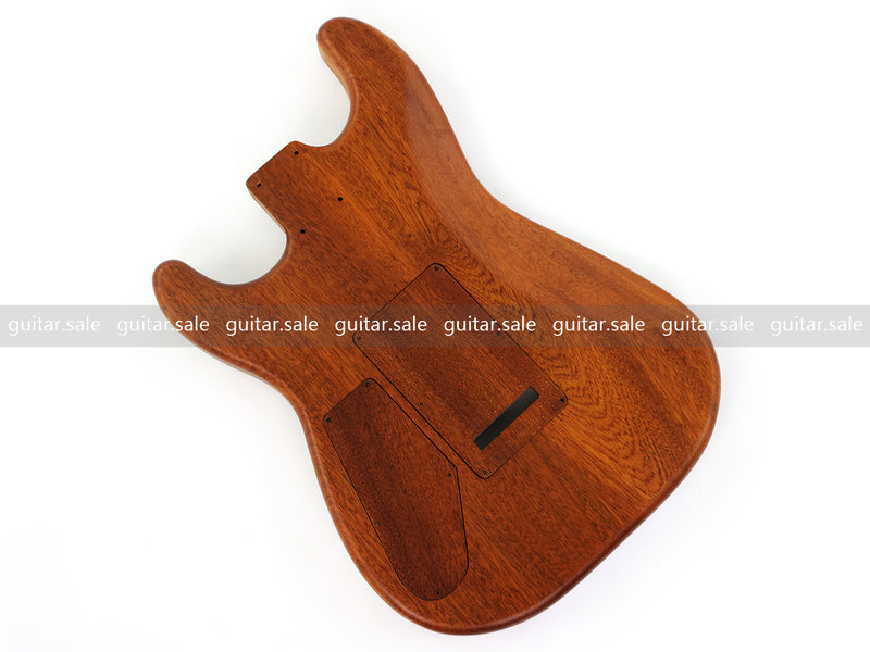One-of-a-Kind Burl Wood Veneer Epoxy Resin ST Style Electric Guitar Body (SBE-031)