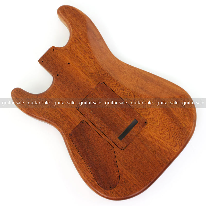 One-of-a-Kind Burl Wood Veneer Epoxy Resin ST Style Electric Guitar Body (SBE-031)