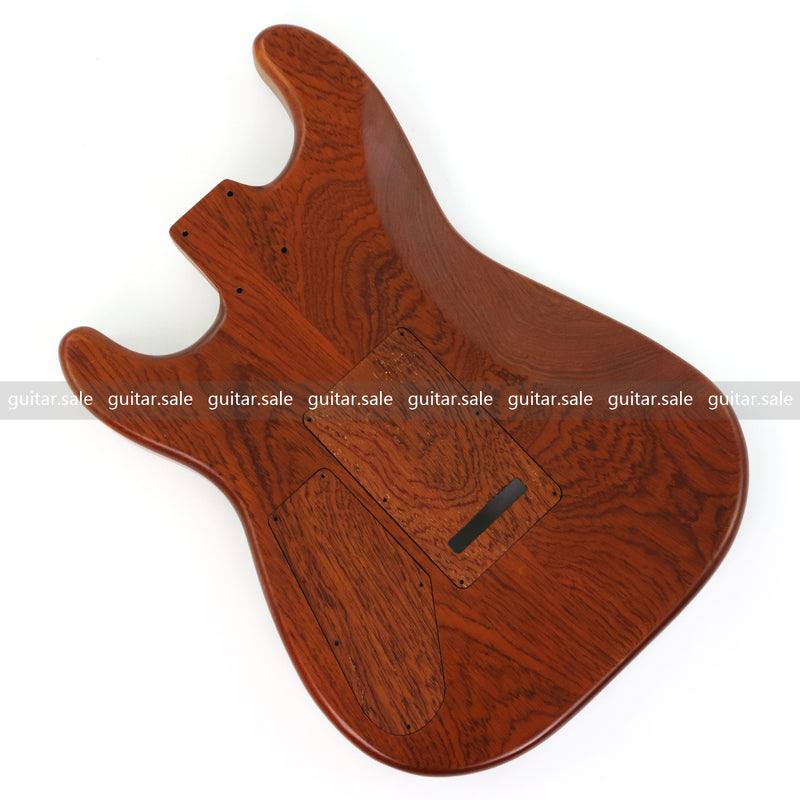 One-of-a-Kind Burl Wood Veneer Epoxy Resin ST Style Electric Guitar Body (SBE-032)