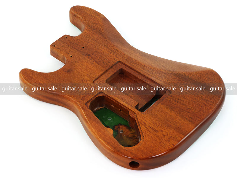 One-of-a-Kind Burl Wood Veneer Epoxy Resin ST Style Electric Guitar Body (SBE-033)