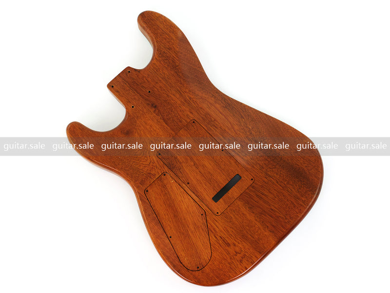 One-of-a-Kind Burl Wood Veneer Epoxy Resin ST Style Electric Guitar Body (SBE-033)