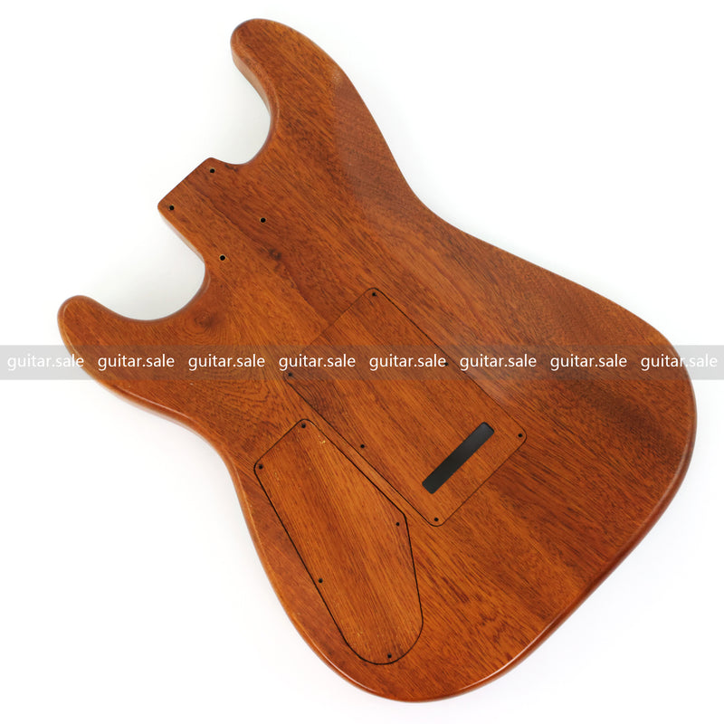 One-of-a-Kind Burl Wood Veneer Epoxy Resin ST Style Electric Guitar Body (SBE-033)