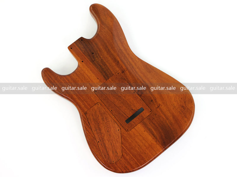 One-of-a-Kind Burl Wood Veneer Epoxy Resin ST Style Electric Guitar Body (SBE-034)