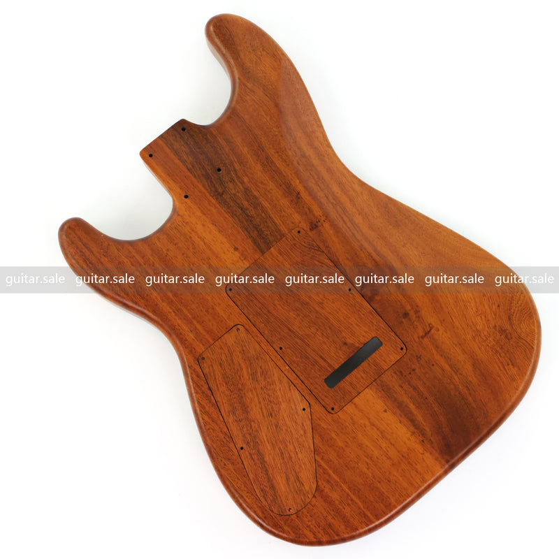One-of-a-Kind Burl Wood Veneer Epoxy Resin ST Style Electric Guitar Body (SBE-034)