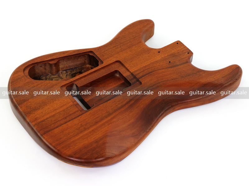 One-of-a-Kind Burl Wood Veneer Epoxy Resin ST Style Electric Guitar Body (SBE-035)