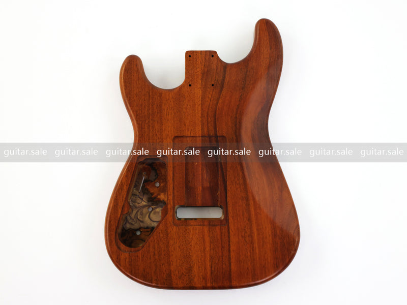 One-of-a-Kind Burl Wood Veneer Epoxy Resin ST Style Electric Guitar Body (SBE-035)