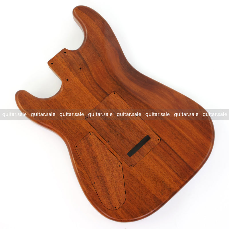 One-of-a-Kind Burl Wood Veneer Epoxy Resin ST Style Electric Guitar Body (SBE-035)