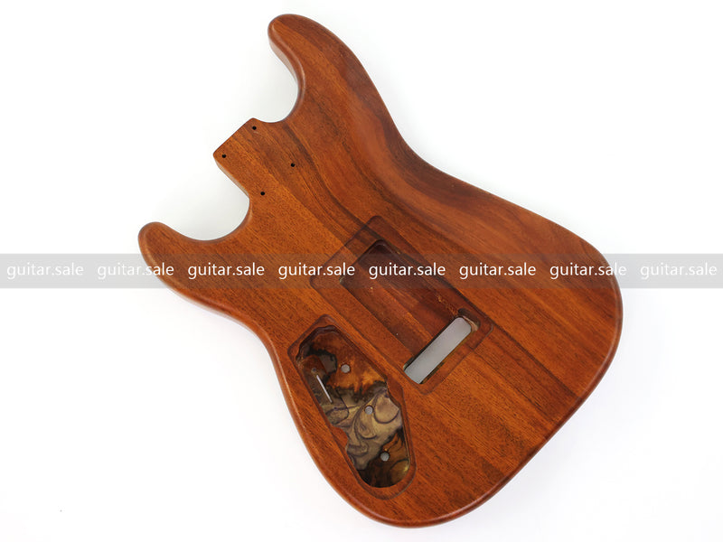 One-of-a-Kind Burl Wood Veneer Epoxy Resin ST Style Electric Guitar Body (SBE-035)