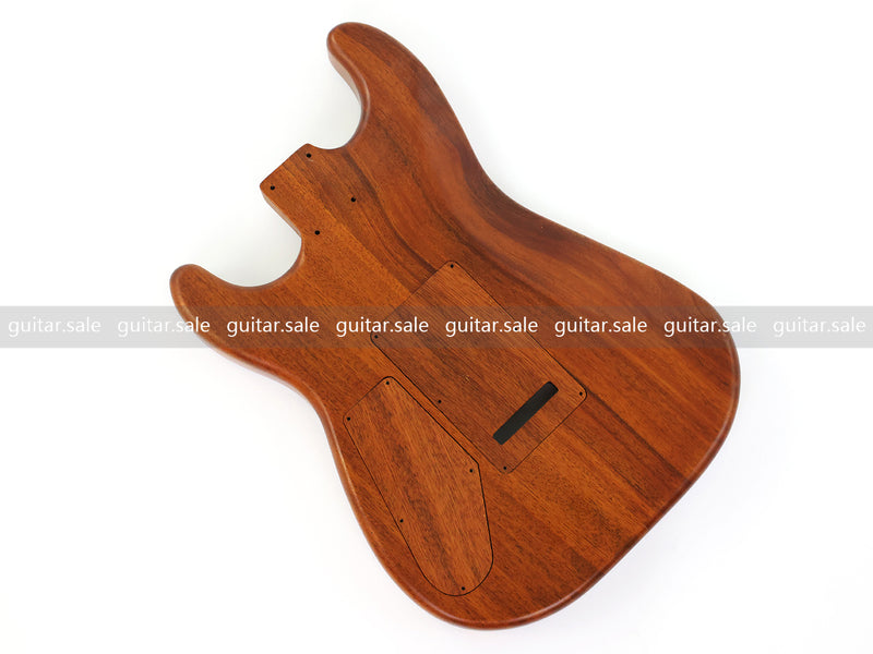 One-of-a-Kind Burl Wood Veneer Epoxy Resin ST Style Electric Guitar Body (SBE-035)