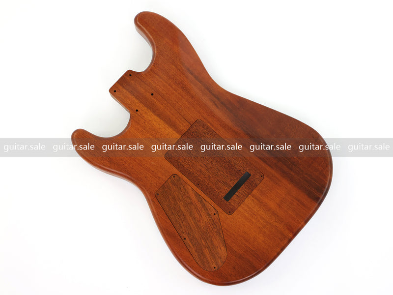 One-of-a-Kind Burl Wood Veneer Epoxy Resin ST Style Electric Guitar Body (SBE-036)