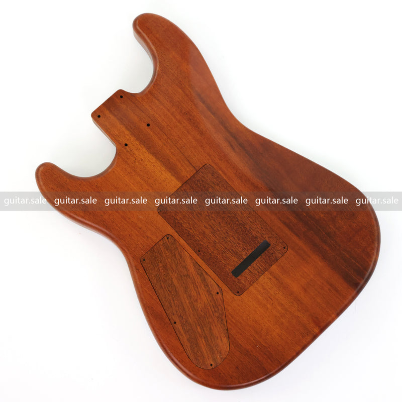 One-of-a-Kind Burl Wood Veneer Epoxy Resin ST Style Electric Guitar Body (SBE-036)