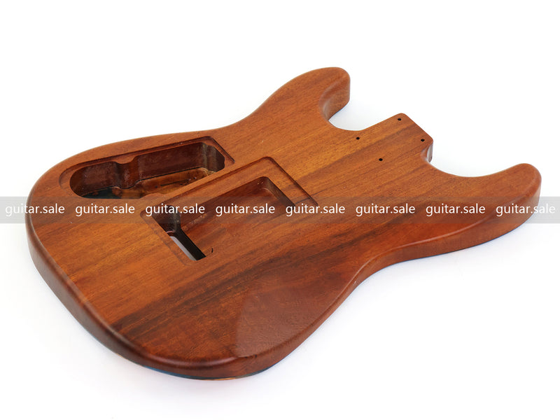 One-of-a-Kind Burl Wood Veneer Epoxy Resin ST Style Electric Guitar Body (SBE-036)