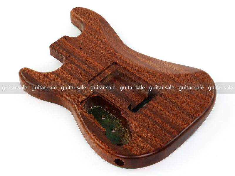 One-of-a-Kind Burl Wood Veneer Epoxy Resin ST Style Electric Guitar Body (SBE-037)