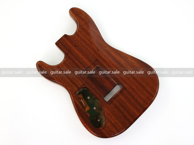 One-of-a-Kind Burl Wood Veneer Epoxy Resin ST Style Electric Guitar Body (SBE-037)