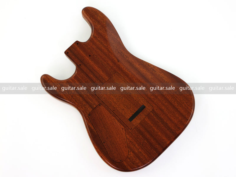 One-of-a-Kind Burl Wood Veneer Epoxy Resin ST Style Electric Guitar Body (SBE-037)