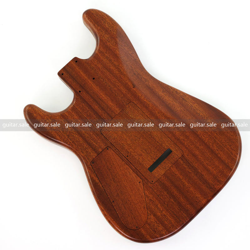 One-of-a-Kind Burl Wood Veneer Epoxy Resin ST Style Electric Guitar Body (SBE-037)