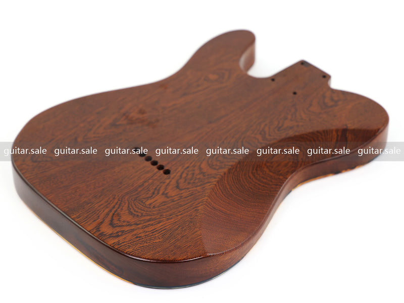 One-of-a-Kind Burl Wood Veneer Epoxy Resin TL Style Electric Guitar Body (BE-015)