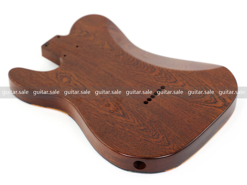 One-of-a-Kind Burl Wood Veneer Epoxy Resin TL Style Electric Guitar Body (BE-015)
