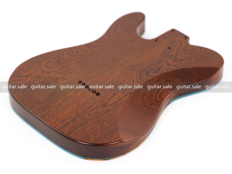 One-of-a-Kind Burl Wood Veneer Epoxy Resin TL Style Electric Guitar Body (BE-017)