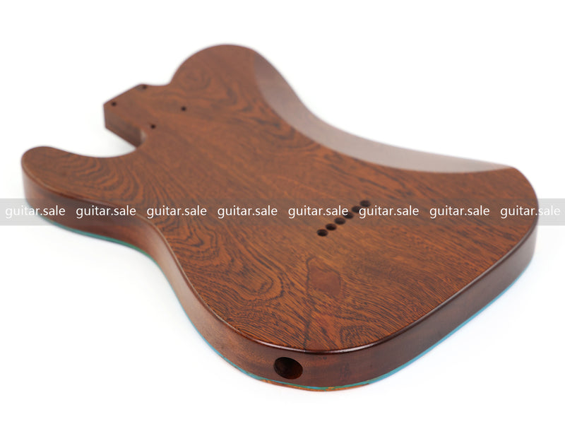 One-of-a-Kind Burl Wood Veneer Epoxy Resin TL Style Electric Guitar Body (BE-017)