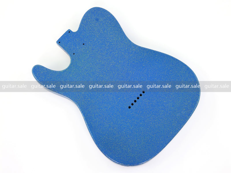 One-of-a-Kind Burl Wood Veneer Epoxy Resin TL Style Electric Guitar Body (BE-010)