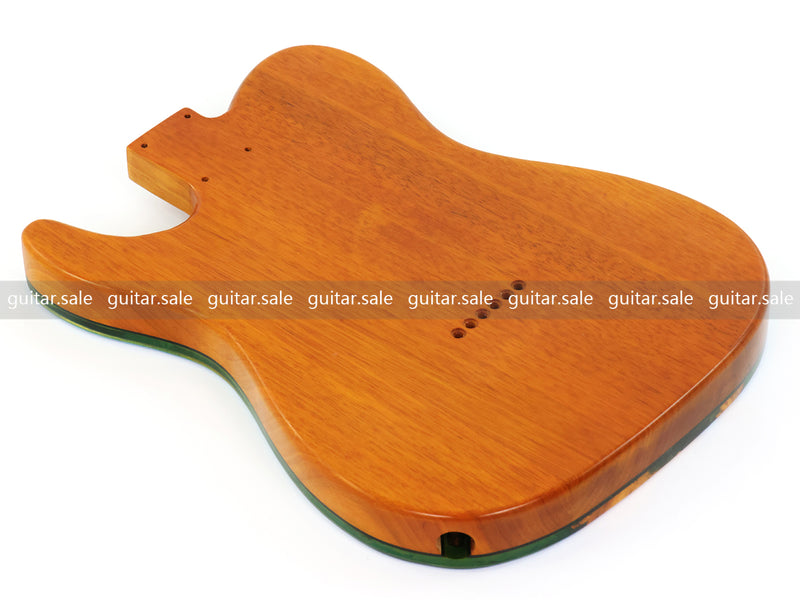 One-of-a-Kind Burl Wood Veneer Epoxy Resin Tele Style Electric Guitar Body (BE-018)