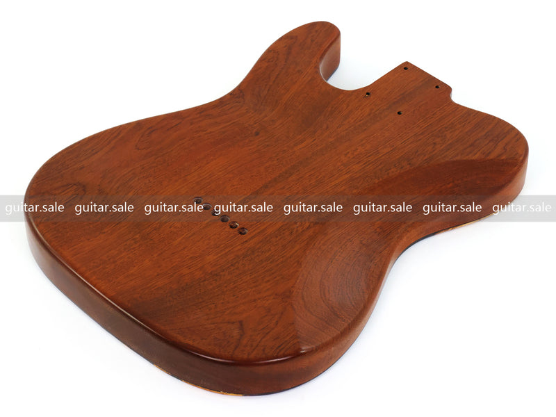 One-of-a-Kind Burl Wood Veneer Epoxy Resin Tele Style Electric Guitar Body (BE-021)