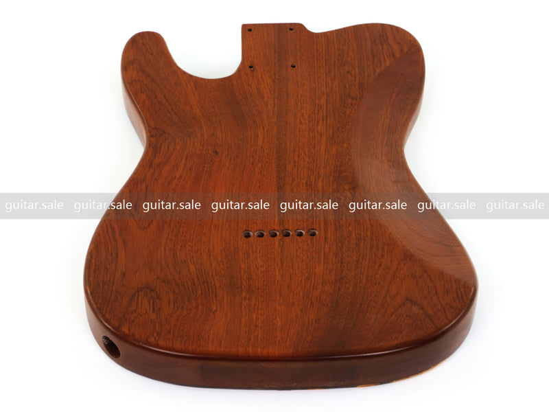 One-of-a-Kind Burl Wood Veneer Epoxy Resin Tele Style Electric Guitar Body (BE-021)