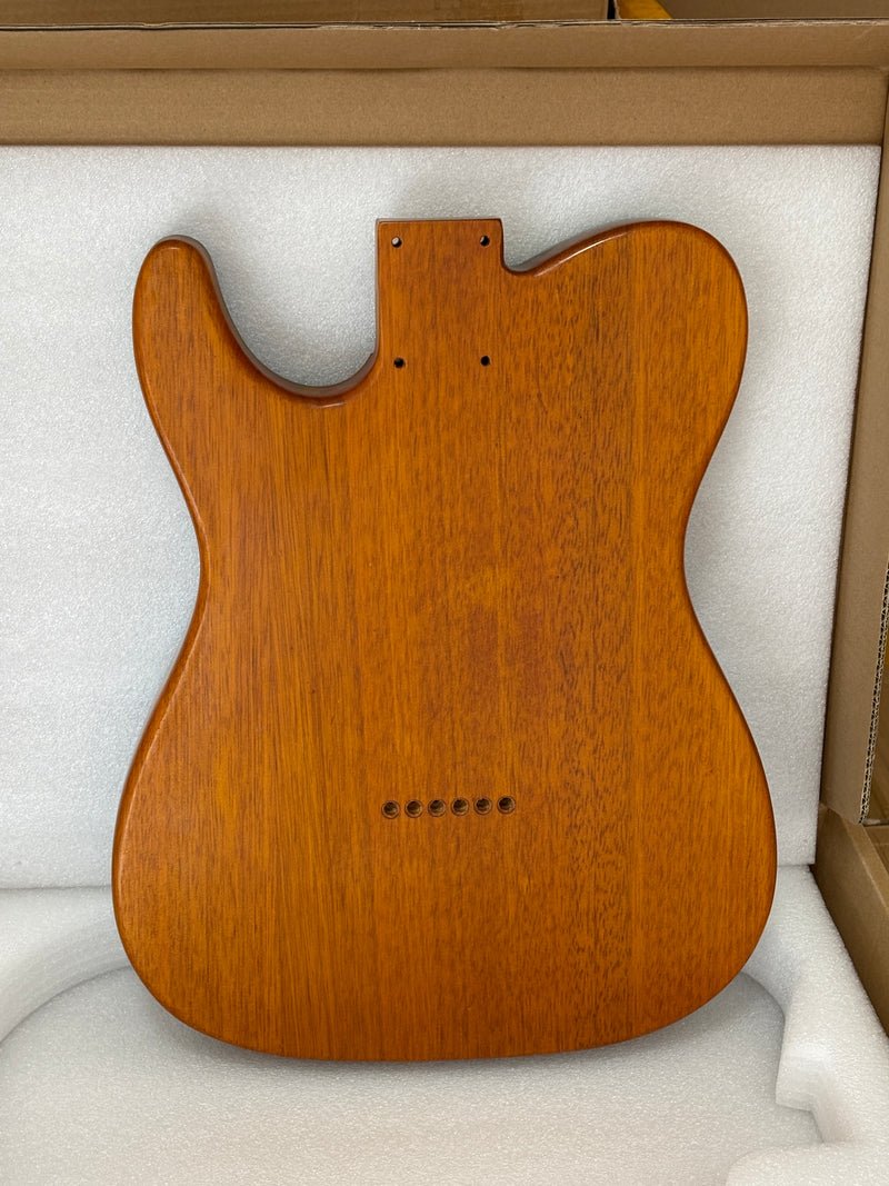 One-of-a-Kind Burl Wood Veneer Epoxy Resin Tele Style Electric Guitar Body (BE-018)