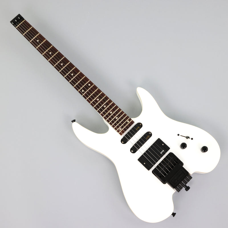 PANGO MUSIC Headless Electric Guitar with Gloss White Finish (GKS-035)