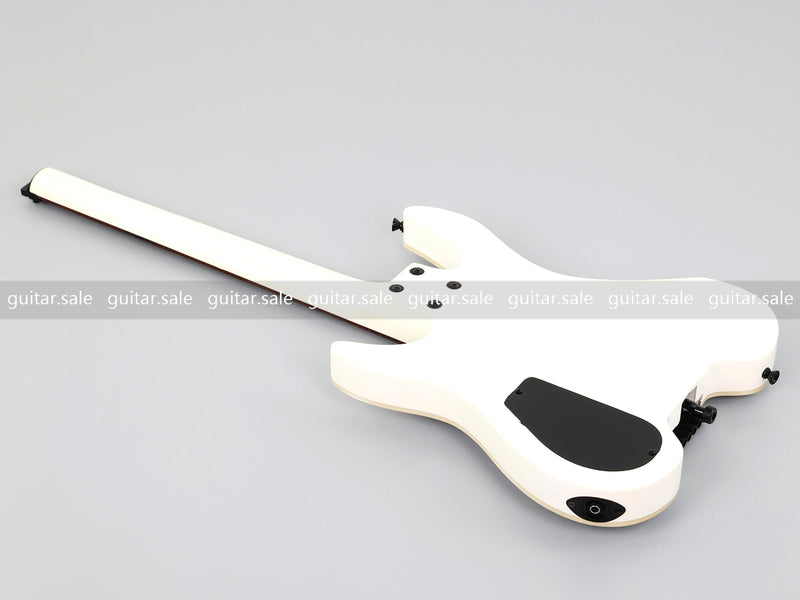 PANGO MUSIC Headless Electric Guitar with Gloss White Finish (GKS-035)