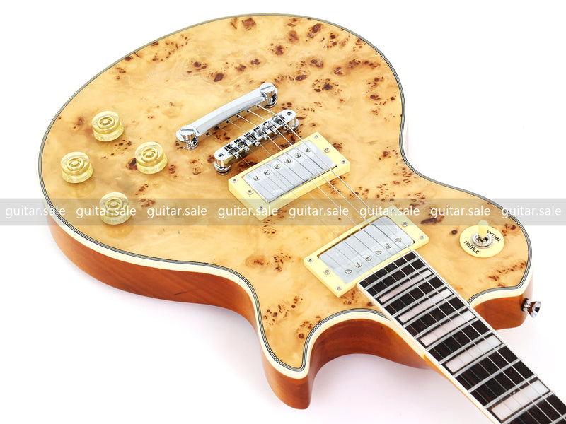 PANGO MUSIC XG Series XLP Custom Electric Guitar with Burl Maple Top (XLP-125)