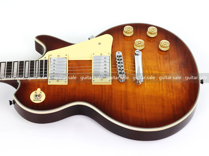 PANGO MUSIC XG Series XLP Custom Electric Guitar with Flamed Maple Top (XLP-118)