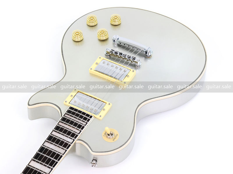 PANGO MUSIC XG Series XLP Custom Electric Guitar with Gloss Metallic Silver Finish (XLP-126)