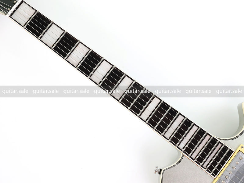 PANGO MUSIC XG Series XLP Custom Electric Guitar with Gloss Metallic Silver Finish (XLP-126)