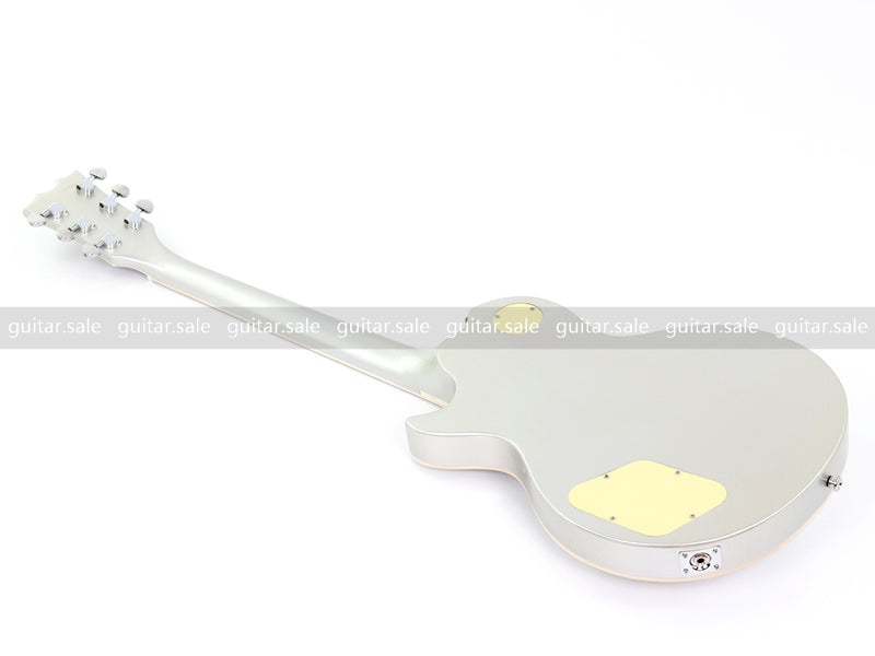 PANGO MUSIC XG Series XLP Custom Electric Guitar with Gloss Metallic Silver Finish (XLP-126)
