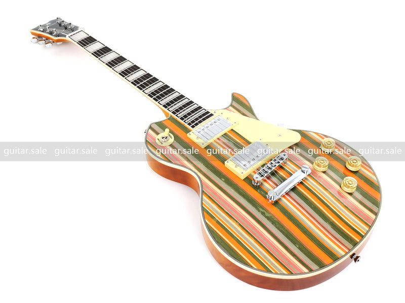PANGO MUSIC XG Series XLP Custom Electric Guitar with SpectraPly Wood Veneer Top (XLP-116)