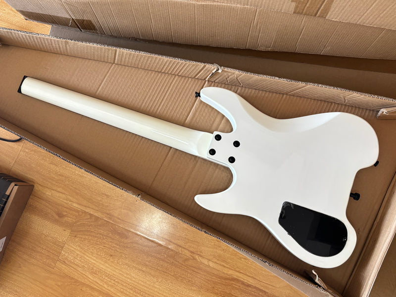 PANGO MUSIC Headless Electric Guitar with Gloss White Finish (GKS-035)