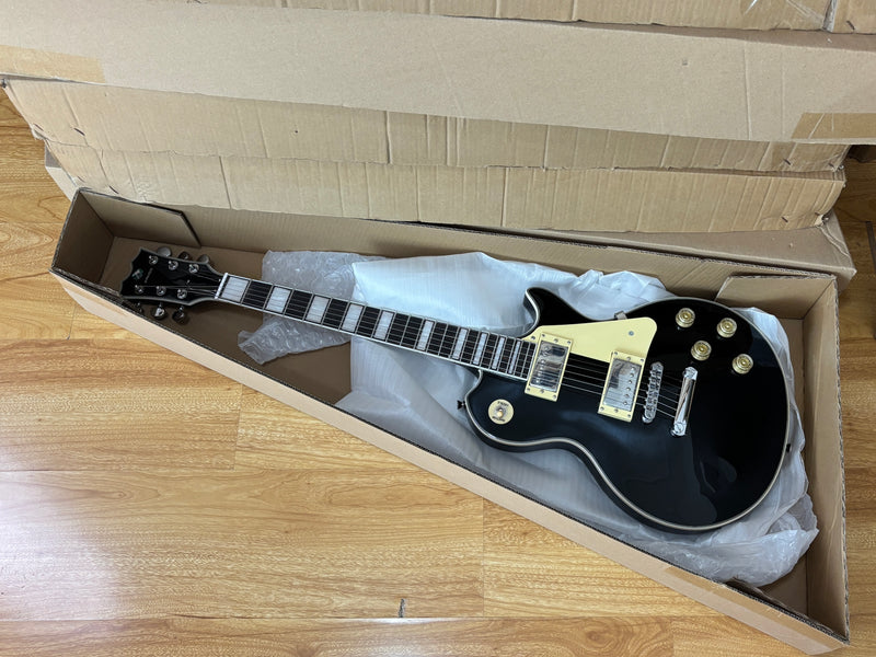 PANGO MUSIC XG Series XLP Custom All Black Electric Guitar (XLP-111)