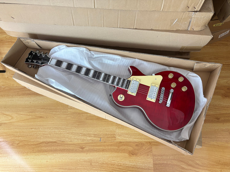 PANGO MUSIC XG Series XLP Custom Cherry Red Electric Guitar (XLP-119)