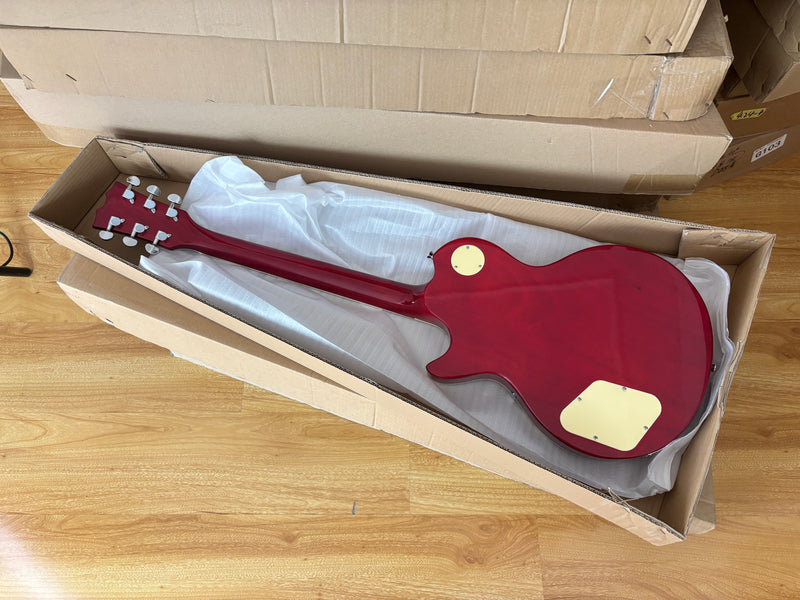 PANGO MUSIC XG Series XLP Custom Cherry Red Electric Guitar (XLP-119)
