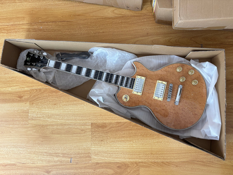 PANGO MUSIC XG Series XLP Custom Electric Guitar with Birdseye Maple Top (XLP-130)