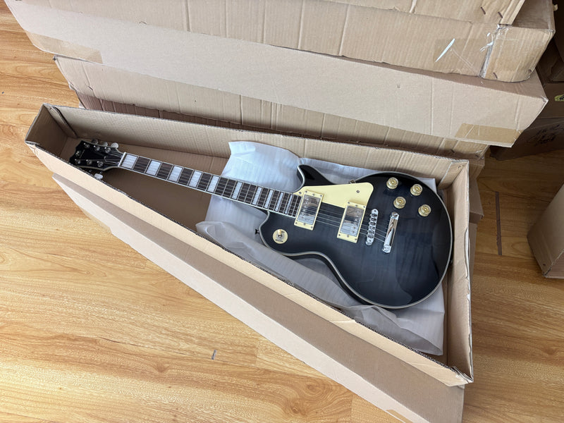 PANGO MUSIC XG Series XLP Custom Electric Guitar with Flamed Maple Top (XLP-110)
