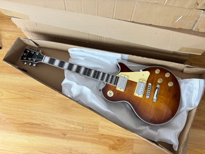 PANGO MUSIC XG Series XLP Custom Electric Guitar with Flamed Maple Top (XLP-118)